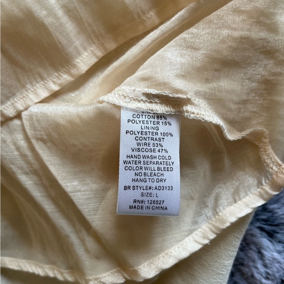 Deja Vu Cream Lace Babydoll Spaghetti Strap Mini Dress Lined Size Large EUC - Picture 16 of 16